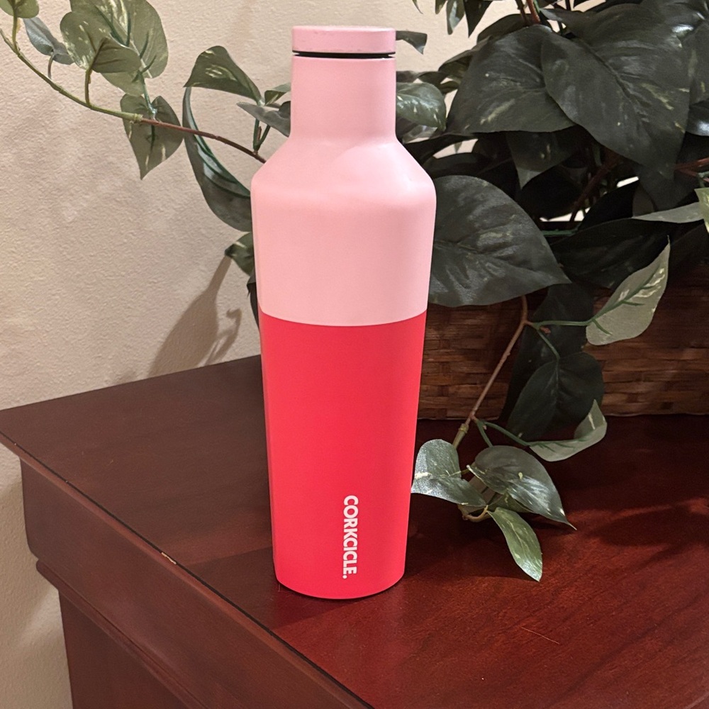 Corkcicle Light Pink and Dark Pink Bottle